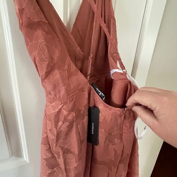 New Lulus Days of Beauty Vintage Rose Burnout Floral Skater Dress Size XS P3 - Picture 8 of 11